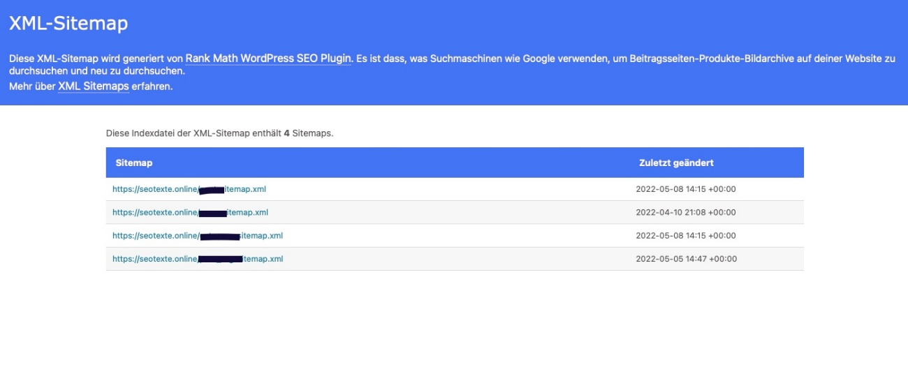 meine Homepage bei Google finden, eine Sitemap mit Seo-Tool erstellen